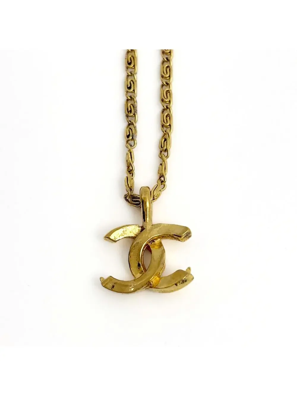 Chanel Cc Logo Pendant Necklace Metal #327524C99B